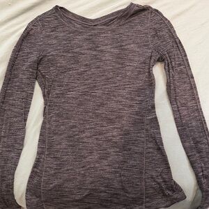 Lululemon Athletica Heathered Long Sleeve Top
